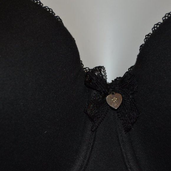 Victoria' Secret Body by VS 38D full coverage black lined demi bra EUC - Picture 2 of 10